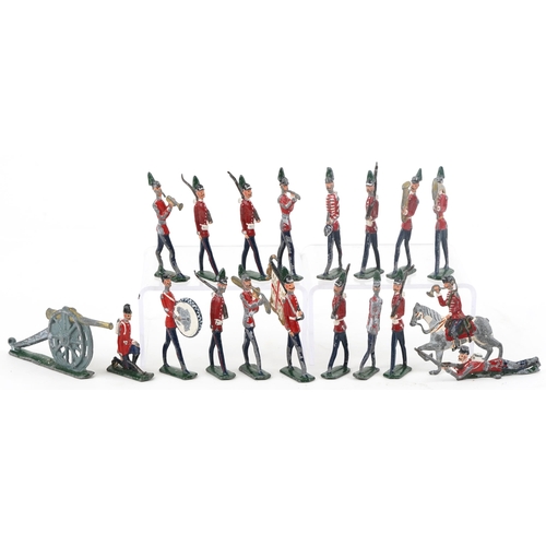 2010A - Collection of vintage hand painted lead soldiers, the largest 6.5cm high