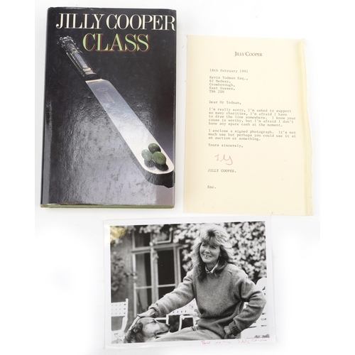 2347 - First edition hardback books including Jilly Cooper Class with signed photograph, The Reals James He... 