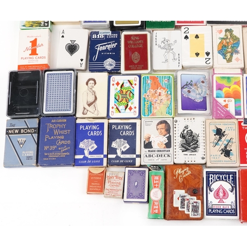 2039 - Large collection of vintage and later playing cards, trick decks and tarot cards