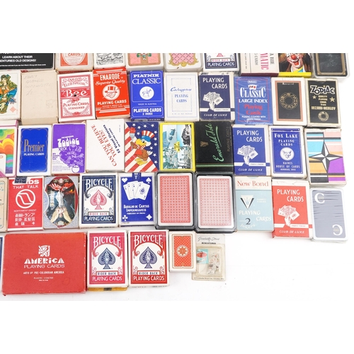 2039 - Large collection of vintage and later playing cards, trick decks and tarot cards