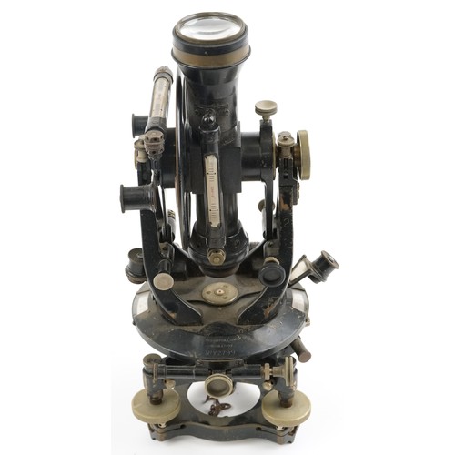 345 - Cooke, Troughton & Simms, vintage surveyor's theodolite with case numbered Y2799, 36cm high