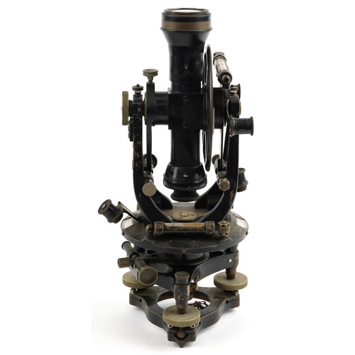 345 - Cooke, Troughton & Simms, vintage surveyor's theodolite with case numbered Y2799, 36cm high