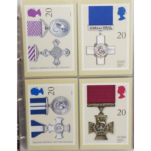 2278 - Collection of PHQ Royal Mail stamp cards arranged in four albums