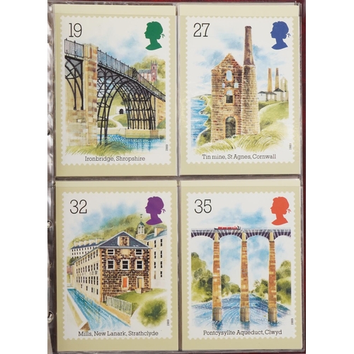 2278 - Collection of PHQ Royal Mail stamp cards arranged in four albums