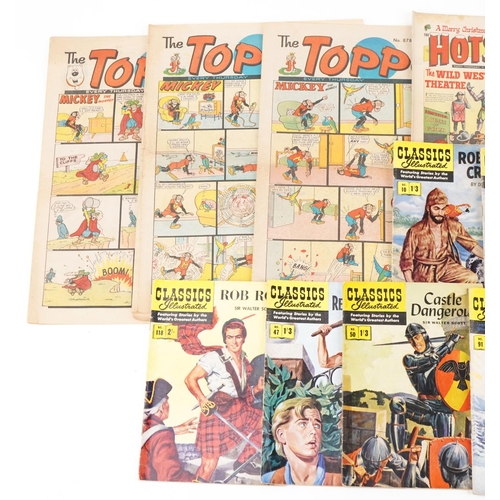 2343 - Collection of Classics Illustrated, Victor and Topper comics