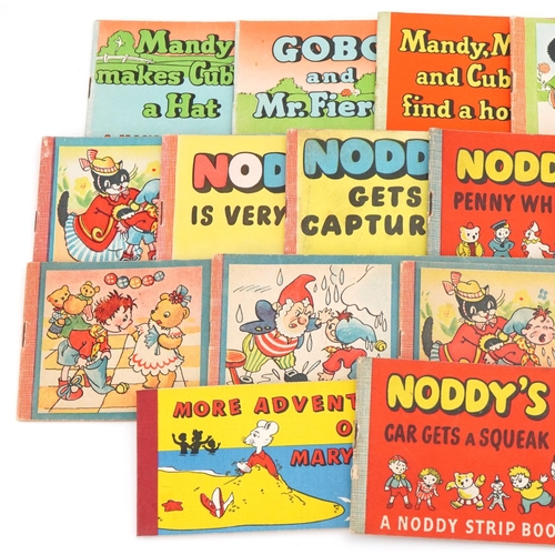 2353 - Collection of strip books by Enid Blyton including Noddy, Mr Tumpy, Mandy Mops & Cubby and Gobo & Mr... 