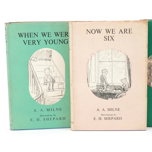 2355 - Four A A Milne books comprising The House at Pooh Corner, Now We Are Six, When We Were Very Young an... 