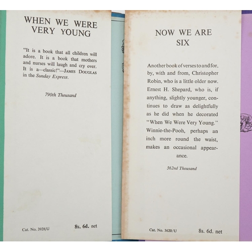 2355 - Four A A Milne books comprising The House at Pooh Corner, Now We Are Six, When We Were Very Young an... 