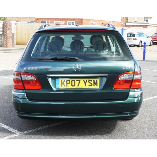 2001 - 2007 Mercedes E Elegance CDI 2.1 liter diesel Automatic five door estate, Reg KP07 YSM, four owners,... 