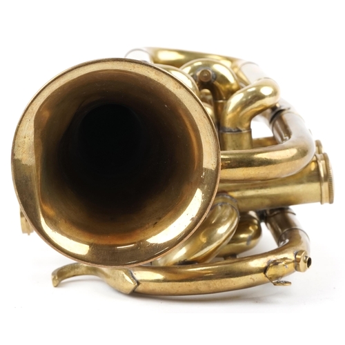 622 - Bessons & Co by Boosey brass cornet, 25cm in length