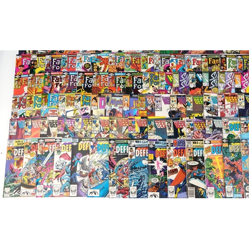 2307 - Large collection of vintage and later Marvel comics including Hellcat, Silver Surfer, The New Defend... 