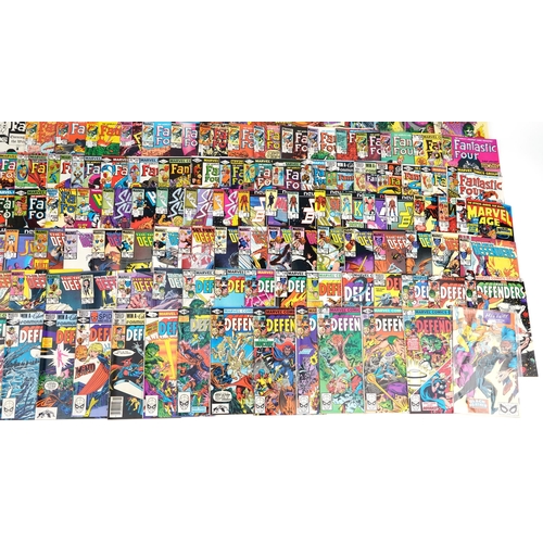 2307 - Large collection of vintage and later Marvel comics including Hellcat, Silver Surfer, The New Defend... 