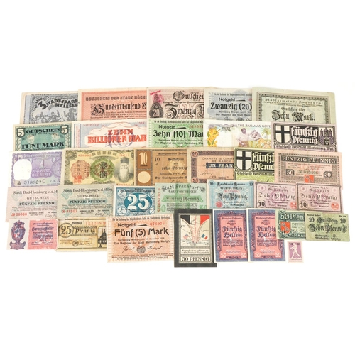 2246 - Antique and later world banknotes including Germany, India and Bahamas