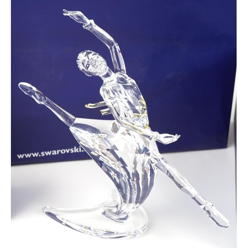 532 - Swarovski Crystal Magic of Dance - Anna 2004 with plaque and paperweight, each with box, the largest... 