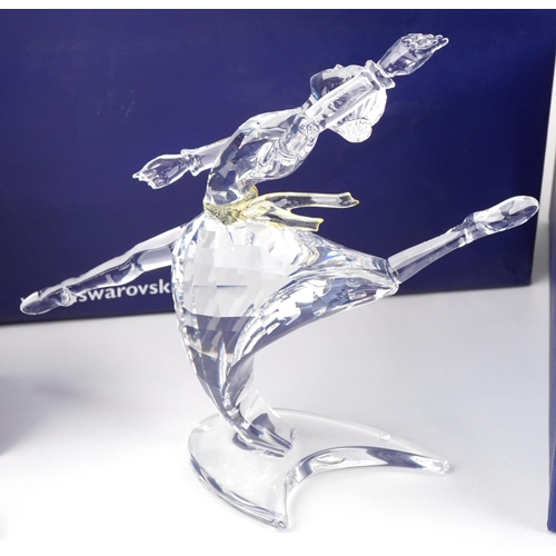 532 - Swarovski Crystal Magic of Dance - Anna 2004 with plaque and paperweight, each with box, the largest... 