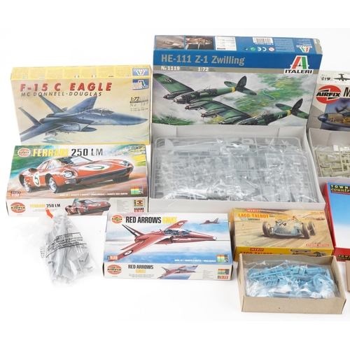 2049 - Model kits with boxes including Airfix, Merit and Italeri