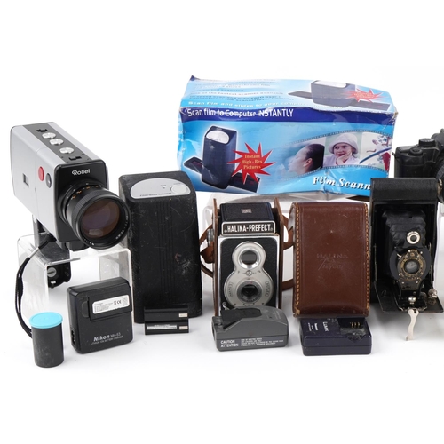 1491 - Vintage and later cameras, lenses and accessories including Halina Prefect, Sigma SA-7, Pentax, Fuji... 