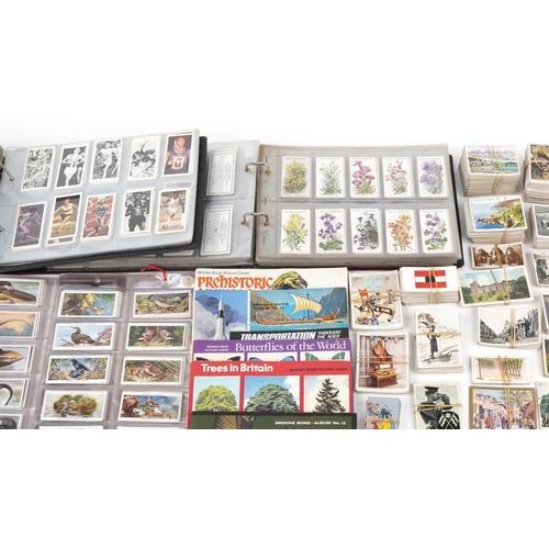 2305 - Extensive collection of early 20th century and later cigarette cards and tea cards, some arranged in... 