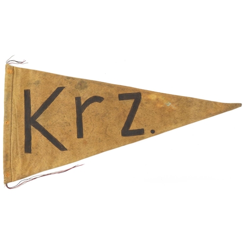 2654 - German military World War II Kriegsmarine pennant, possibly U-boat, 72cm in length