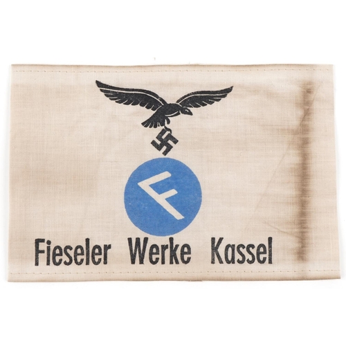 2651 - German military World War II Fiesler Werke Kassel armband