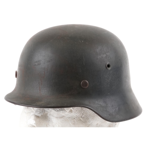  German military SS style heavy combat helmet with decal