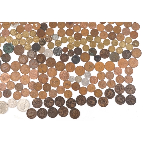 2183 - Small collection of mainly British pre decimal coinage