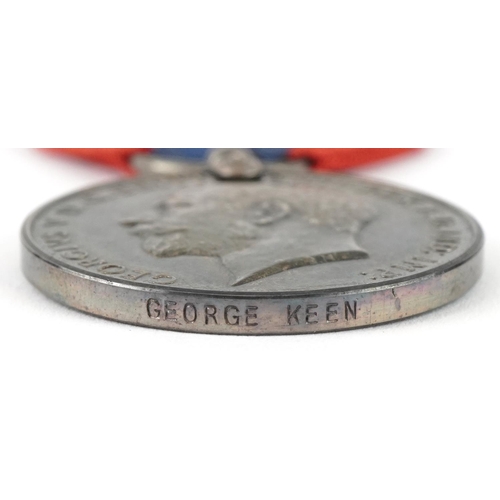 2574 - Two military interest medals comprising Imperial Service Medal awarded to George Keen and Northern I... 