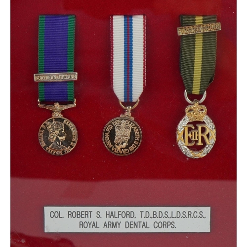 2514 - British military World War I dress medals and collection of ribbons including Royal Army Dental Corp... 