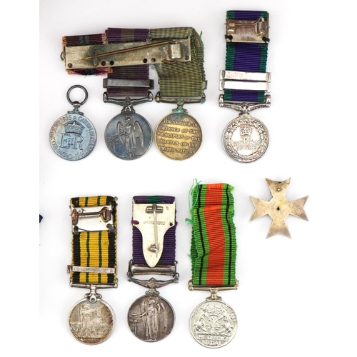 2514 - British military World War I dress medals and collection of ribbons including Royal Army Dental Corp... 