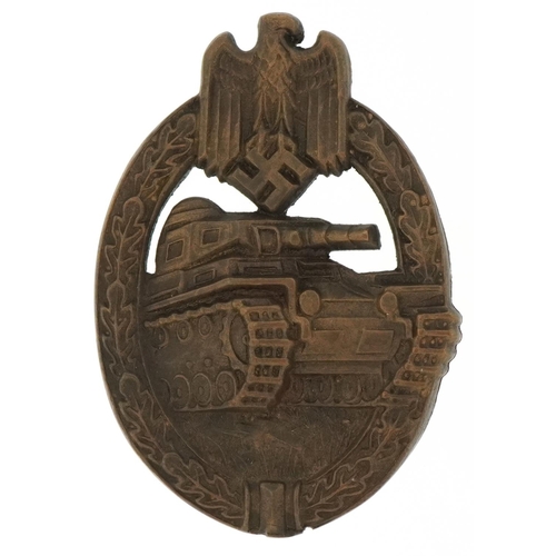 2593 - German military World War II Panza assault badge