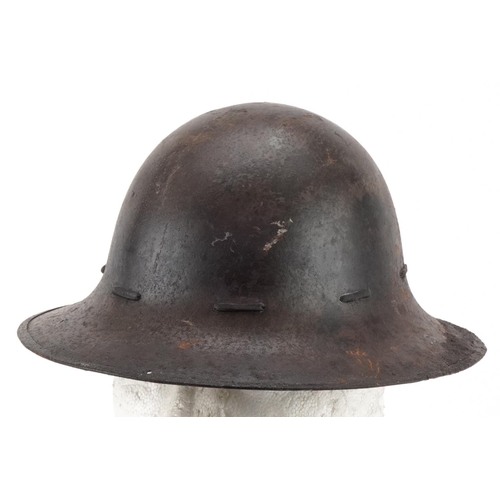 2643 - Military interest World War II tin helmet, inscribed marks to the interior