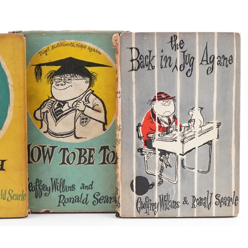 2356 - Geoffrey Willans & Ronald Searle, four books comprising two How to be Topp, Down With Skool! and Bac... 