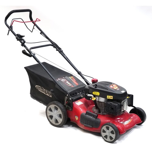 772 - Frisky Fox Plus 5.5hp petrol lawnmower, 2016, 150cm long