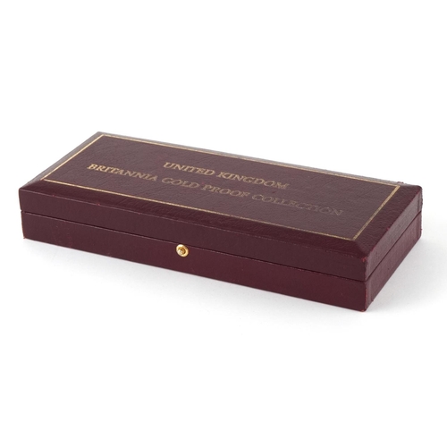 3588 - 2006 Britannia gold proof four coin set by The Royal Mint with box and certificate, limited edition ... 