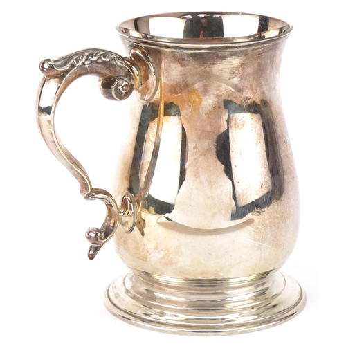 401 - Poston Products Ltd, Elizabeth II silver tankard, Birmingham 1965, 13cm high, 399.0g