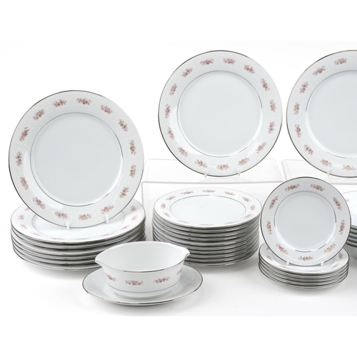 1176 - Noritake part dinner service including platters, dinner plates, side plates and bowls