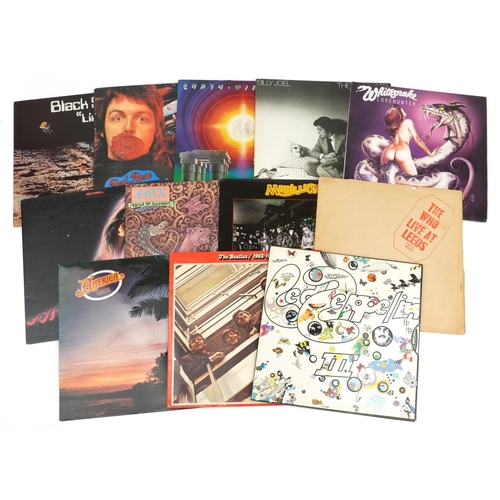 640 - Vinyl LP records including Earth, Wind & Fire, Black Sabbath, The Beatles, Led Zeppelin and Marillio... 