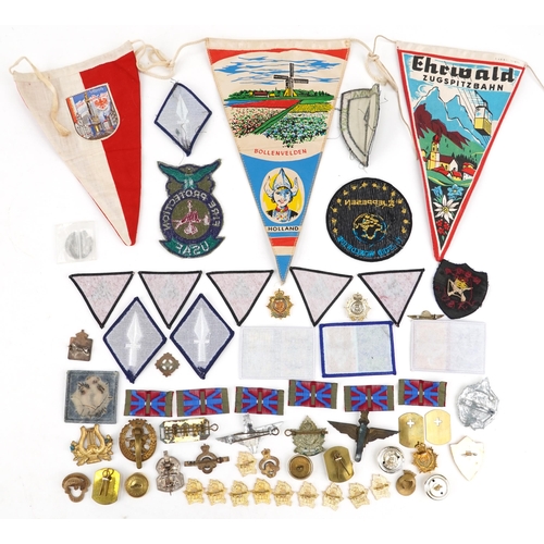 2550 - Military interest cloth patches and badges including British Legion Honorary, ARP and WVS