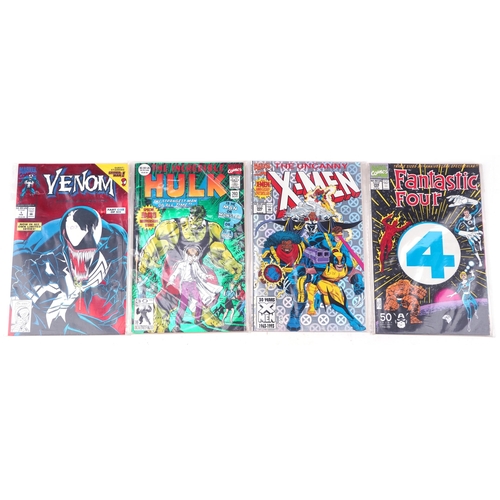 2311 - Four special edition Marvel comics - Venom Lethal Protection, Fantastic Four 30th Anniversary Specta... 