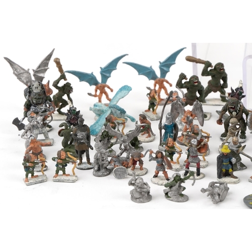 2008 - Collection of lead Warhammer figures, some hand painted, the largest approximately 7.5cm high