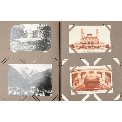 2441 - Album of black & white and colour photographic and reproduction topographical postcards