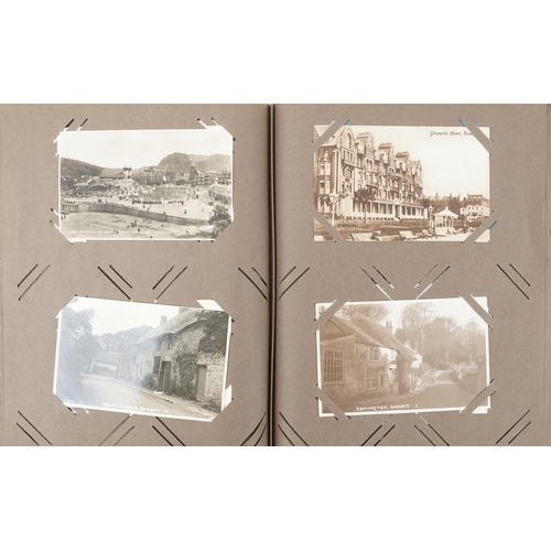 2441 - Album of black & white and colour photographic and reproduction topographical postcards