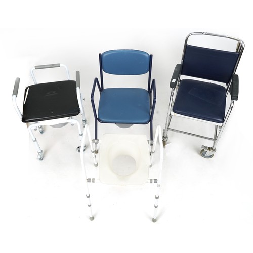 771A - Four mobility aids including two commode chairs