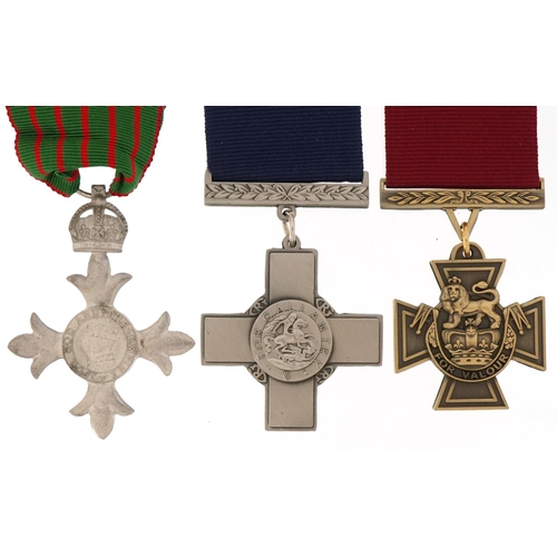 2612 - Three decorative military interest medals with ribbons