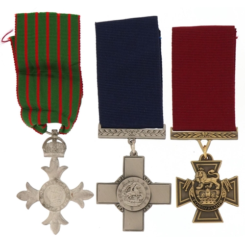 2612 - Three decorative military interest medals with ribbons