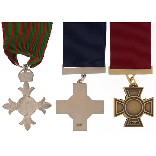 2612 - Three decorative military interest medals with ribbons