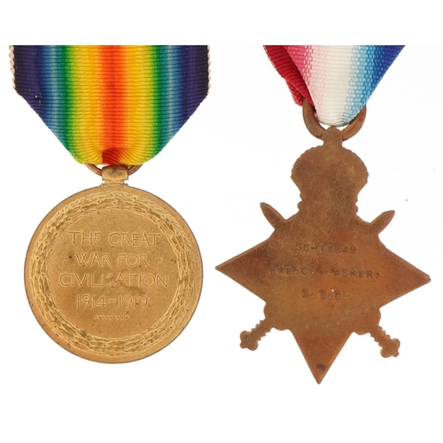 2502 - British military World War I War medal and 1914-1915 Star awarded to 289073 PNR.I.PROCTOR.R.E. and S... 