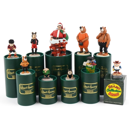 531 - Collection of Robert Harrop The Beano Collection Dandy figures with boxes including Danta Claus, Ma ... 