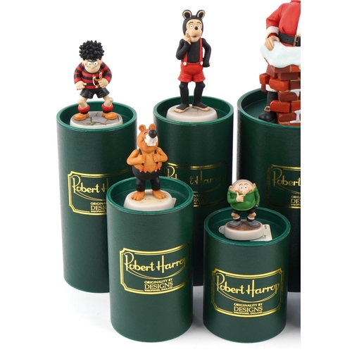 531 - Collection of Robert Harrop The Beano Collection Dandy figures with boxes including Danta Claus, Ma ... 