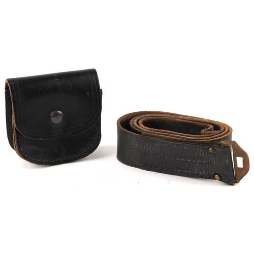 2624 - Military interest despatch rider's leather belt